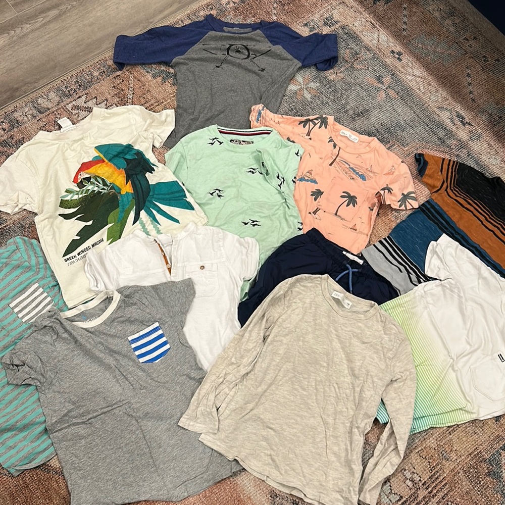 LOT! Zara, H&M, crew kids, Hurley 5-6 boys